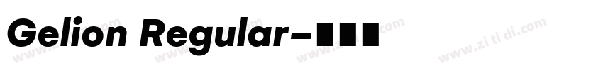 Gelion Regular字体转换